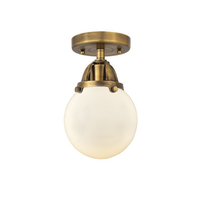 Glass LED Semi Flush Mount