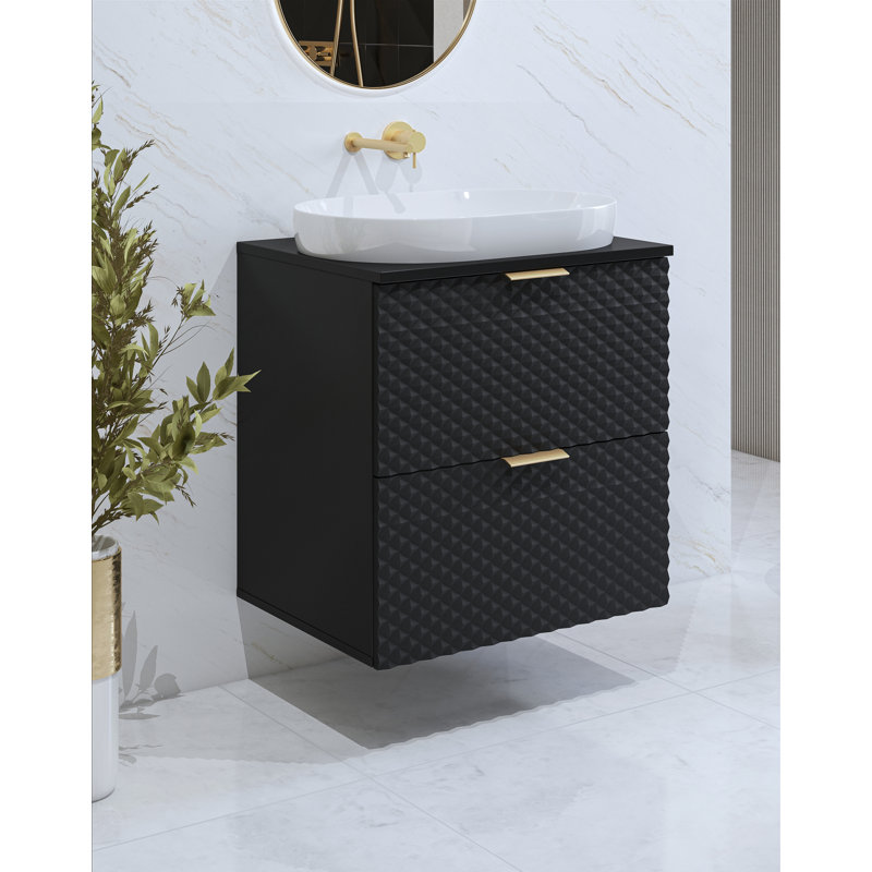 Adorno 60mm Bathroom Vanity with Basin, Black