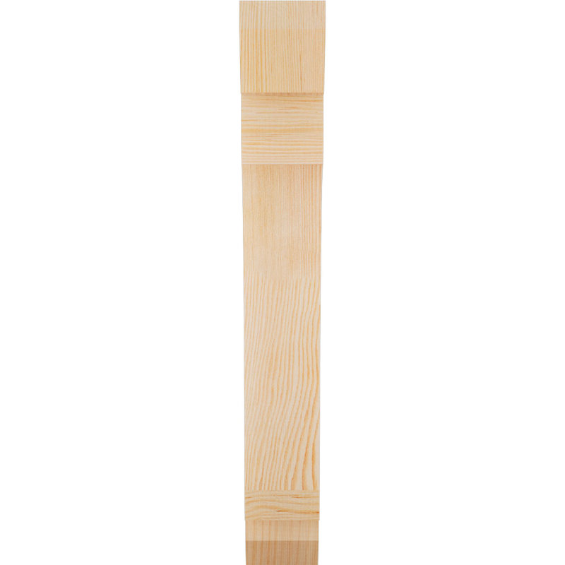 Support en bois / corbeau, Douglas (lisse), H 30 po x l 3,5 po x P 18 po