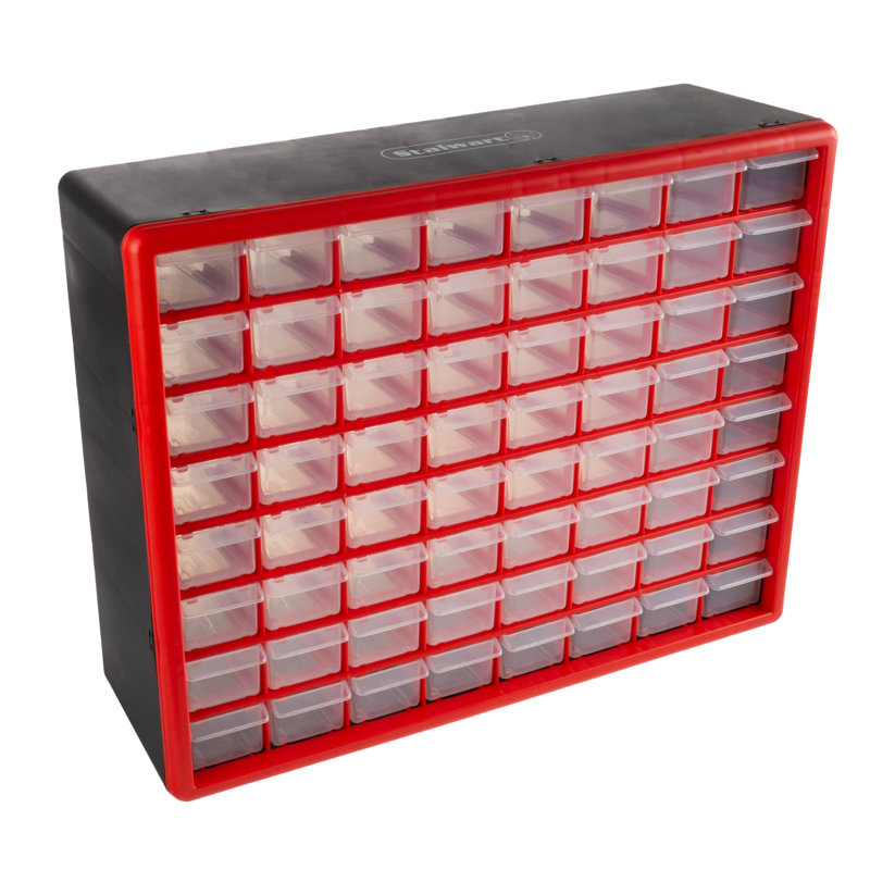 Rangement de tiroir Stalwart - Tiroirs en plastique pour l'organisation - Quincaillerie, outils, perles
