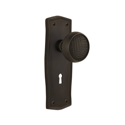 Prairie Plate with Decorative Keyhole and Craftsman Door Knob