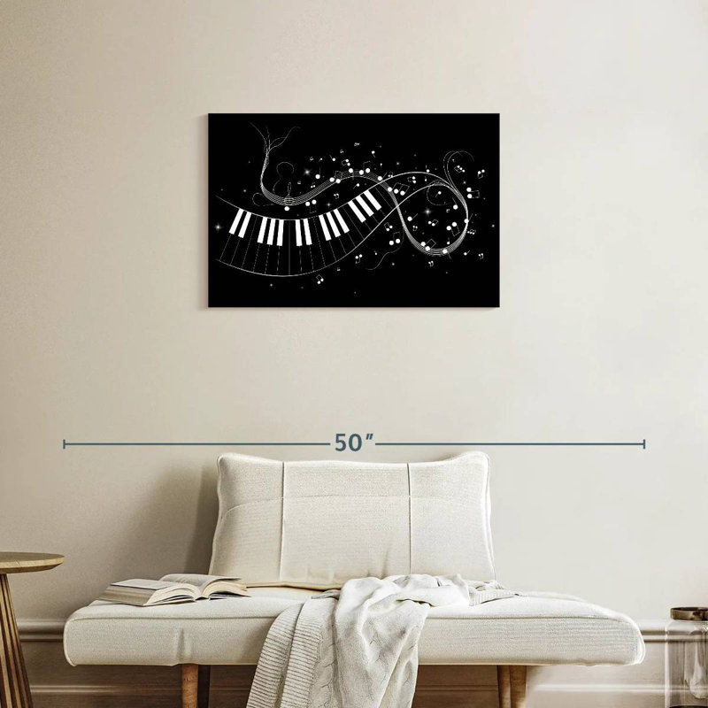 Abarca Piano Key Notes, H 20 po x l 30 po