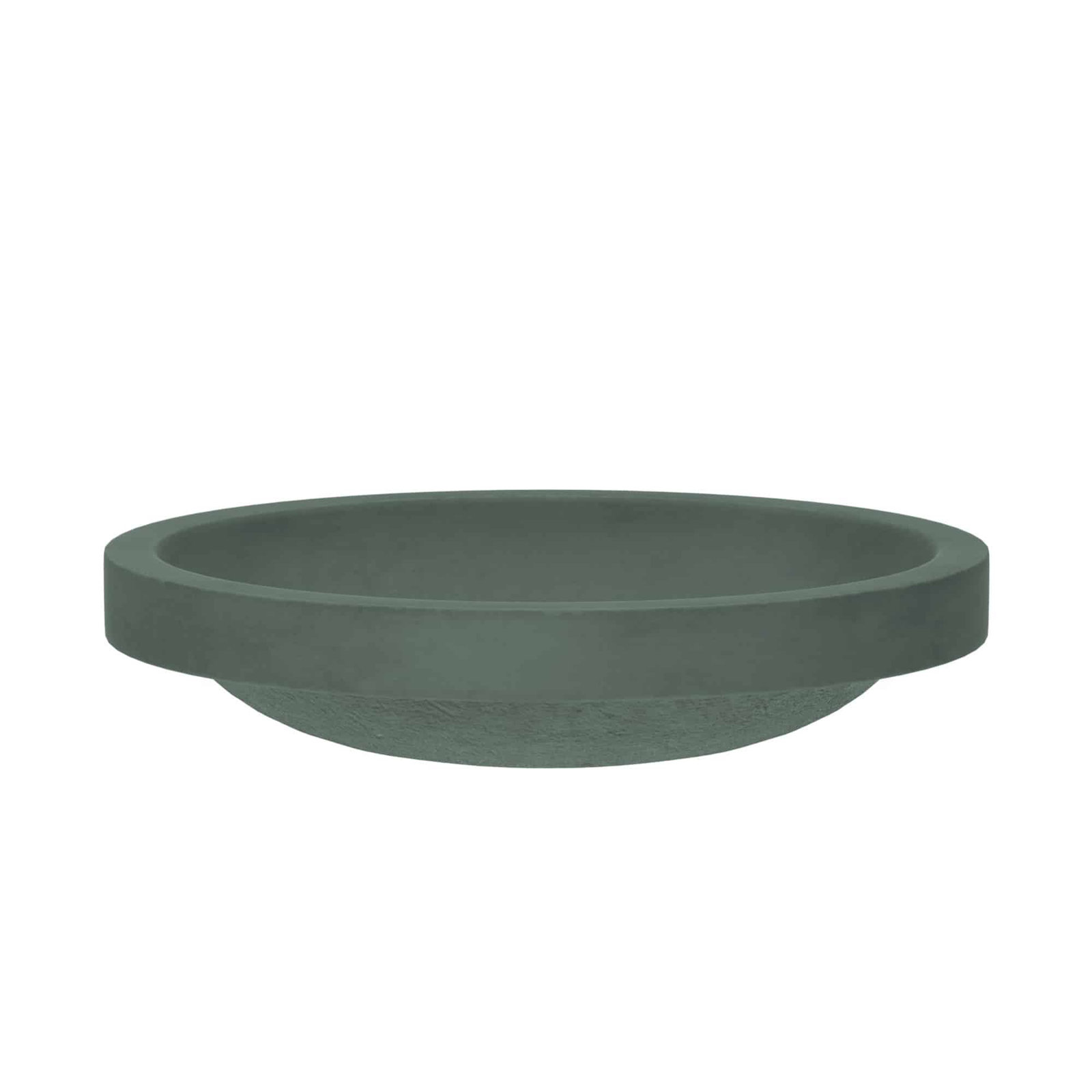 NativeStone Tolosa Oval Concrete Sink, Forest