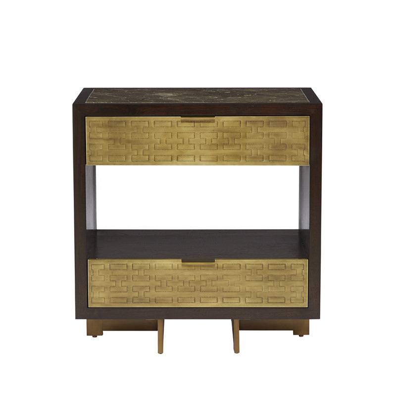 Benedict 2 - Drawer Solid Wood Nightstand
