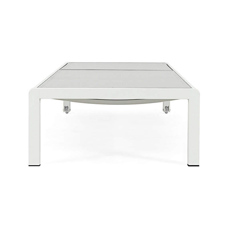 Ensemble de 2 chaises longues d'extérieur