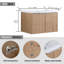 Meuble-lavabo mural élégant avec rangement abondant et lavabo élégant-542283665