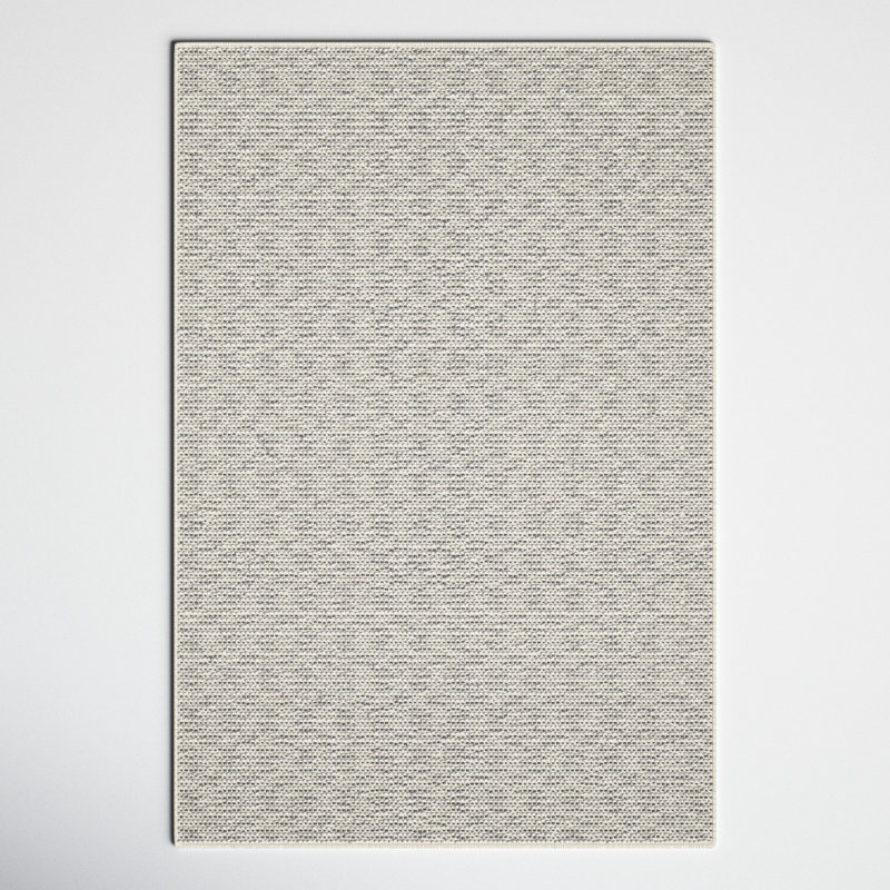 Rayures tissées à plat recyclées P.E.T. Tapis intérieur / extérieur gris foncé, Rectangle 2 pi x 3 pi