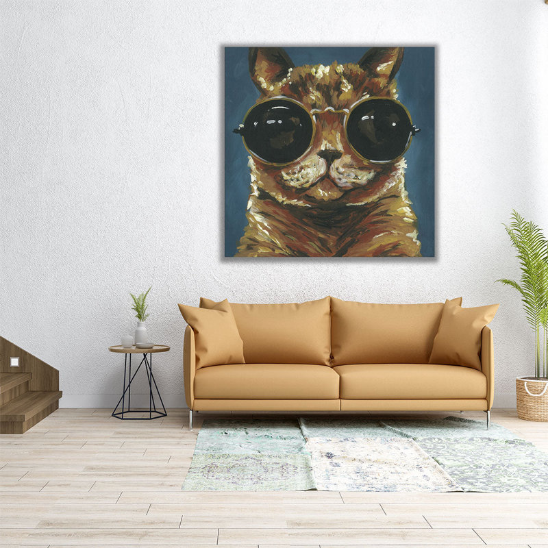 «Dapper Animal I», reproduction d'art sur toile, H 20 po x l 20 po