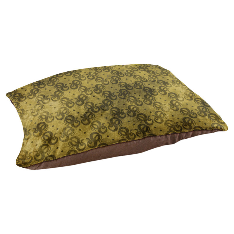Coussin de créateur de serpents Byrge, L 29,5 po x l 19,5 po, Jaune