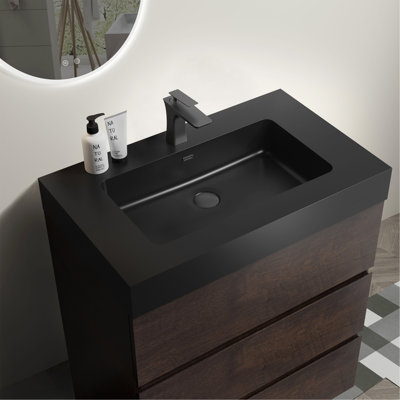 Meuble-lavabo luxueux avec rangement amélioré et conception ergonomique