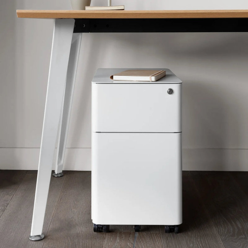 Small Filing Cabinet, White