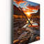 Horloge murale moderne Sunset In Utah Mountain I - Paysages-1783996609