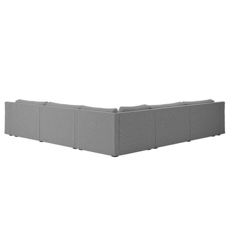 Elevate 126" Corner Sectional, Moon Upcycled Poly
