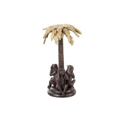 93.98 cm H Resin Tabletop Candlestick Holder with Candle Included