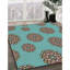 Tapis de mer vert/orange à motifs-75246174