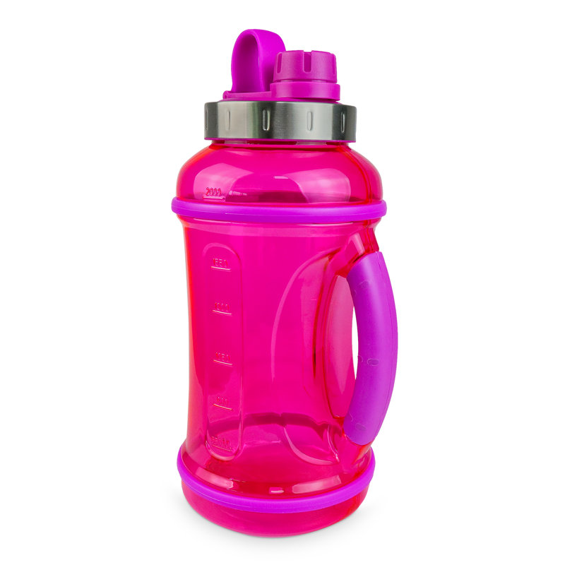 Bouteille d'eau - 2 litres - Super forte pour toute activité, Rose