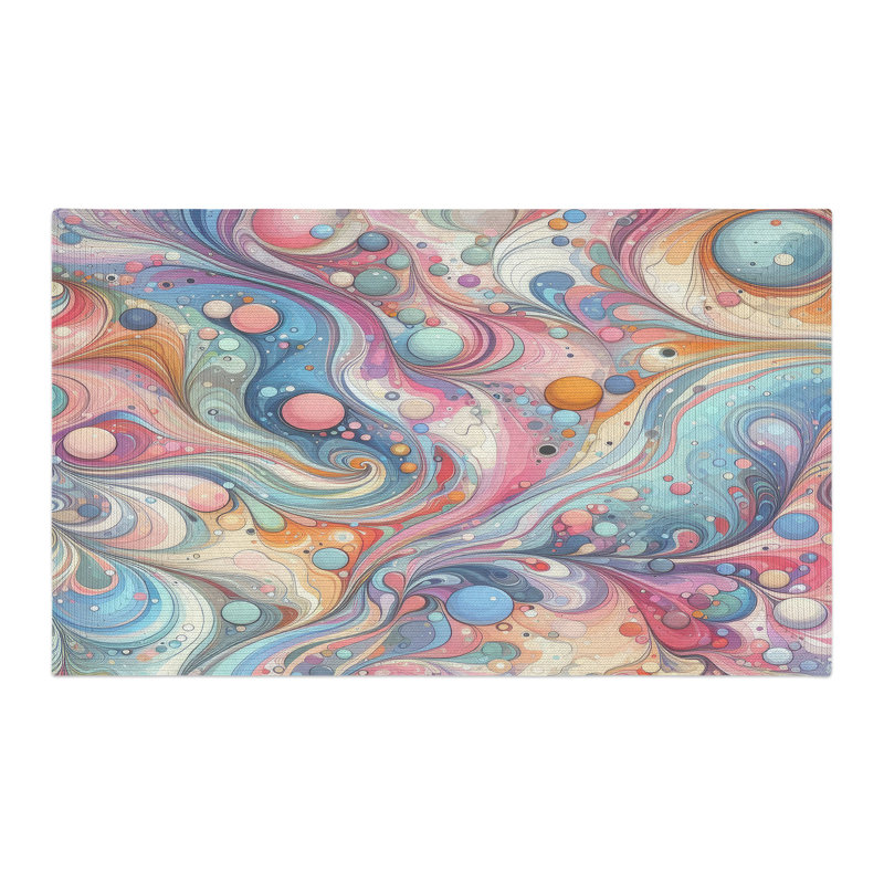 Tapis tressé Enchanted Strokes, Rectangulaire 3 pi x 5 pi