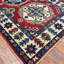 Tapis de couloir rouge / beige en laine noué à la main de conception unique 2 pi 9 po x 9 pi 10 po Jevon