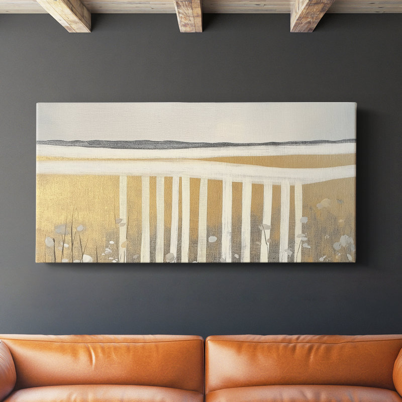 Toile tendue abstraite Seris 6 # Lxxxvii-Gallery, H 20 po x l 40 po