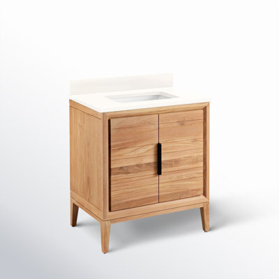 Aliso 30" Carrara Marble Single Bathroom Vanity