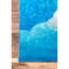 Tapis bleu à motif géométrique Nicolette-32573196