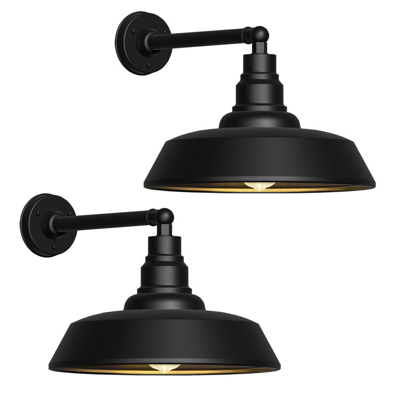 Outdoor Wall Light, 24.46" H x 21" W x 31" D