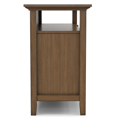 Redmond 54"W Solid Wood Transitional Tall TV Stand for TVs up to 60" with 2 Cabinets, 2 Drawers, and Adjustable Shelves