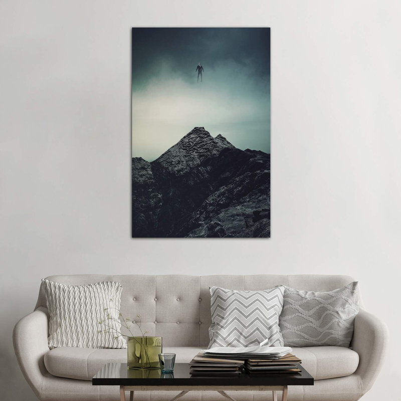 «Escape» par Rob Hakemo - impression d'art graphique, Toile tendue, H 60 po x l 40po x P 1,5 po