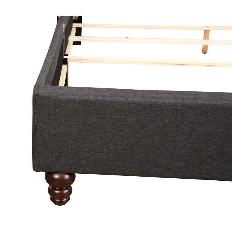 Lit rembourré noir Elegant Relax Pleasurable