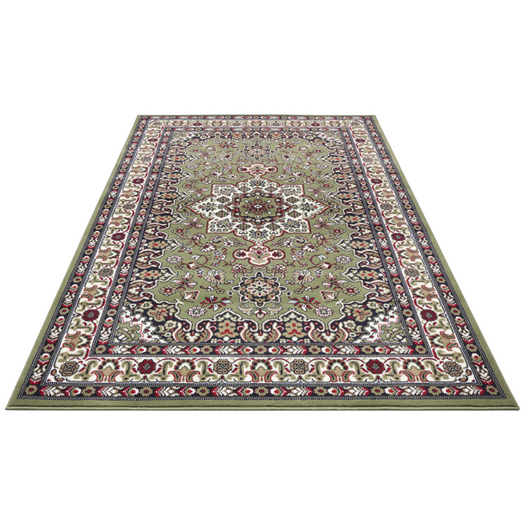 Parun TÃ¤briz Machine Woven Green Indoor Rug
