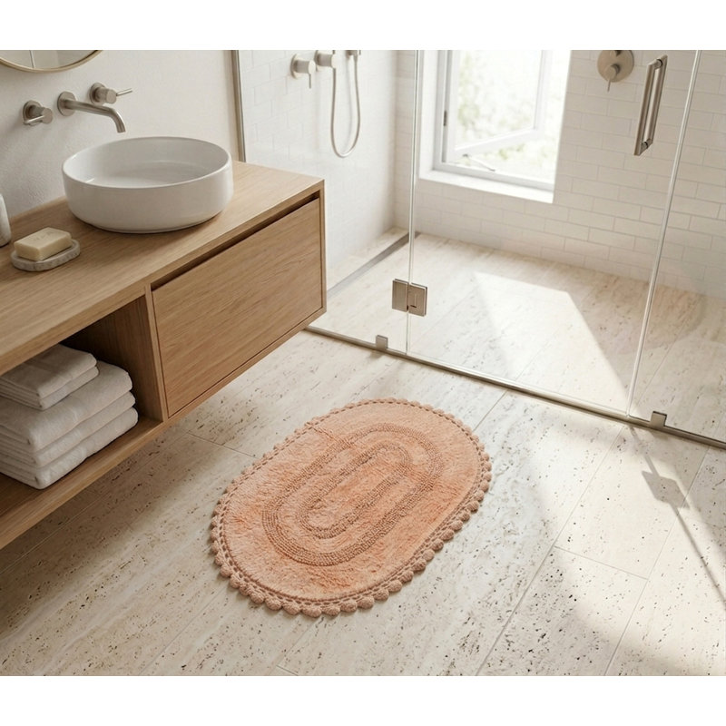 Tapis pour salle de bain Akiera Luna, Pêche