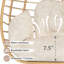 Méridienne moderne en osier et en tissu extensible pour 2 personnes Ecolistro  