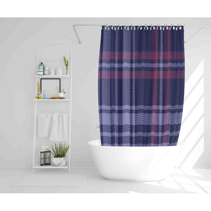 Ealing Polyester Shower Curtain, 177cm H x 177cm W
