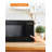 COMMERCIAL CHEF 1.1 Cu Ft Microwave with 10 Power Levels, Small Microwave with Push Button-37245756