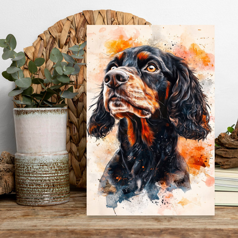 Noble Gordon Setter, H 18 po x l 12 po