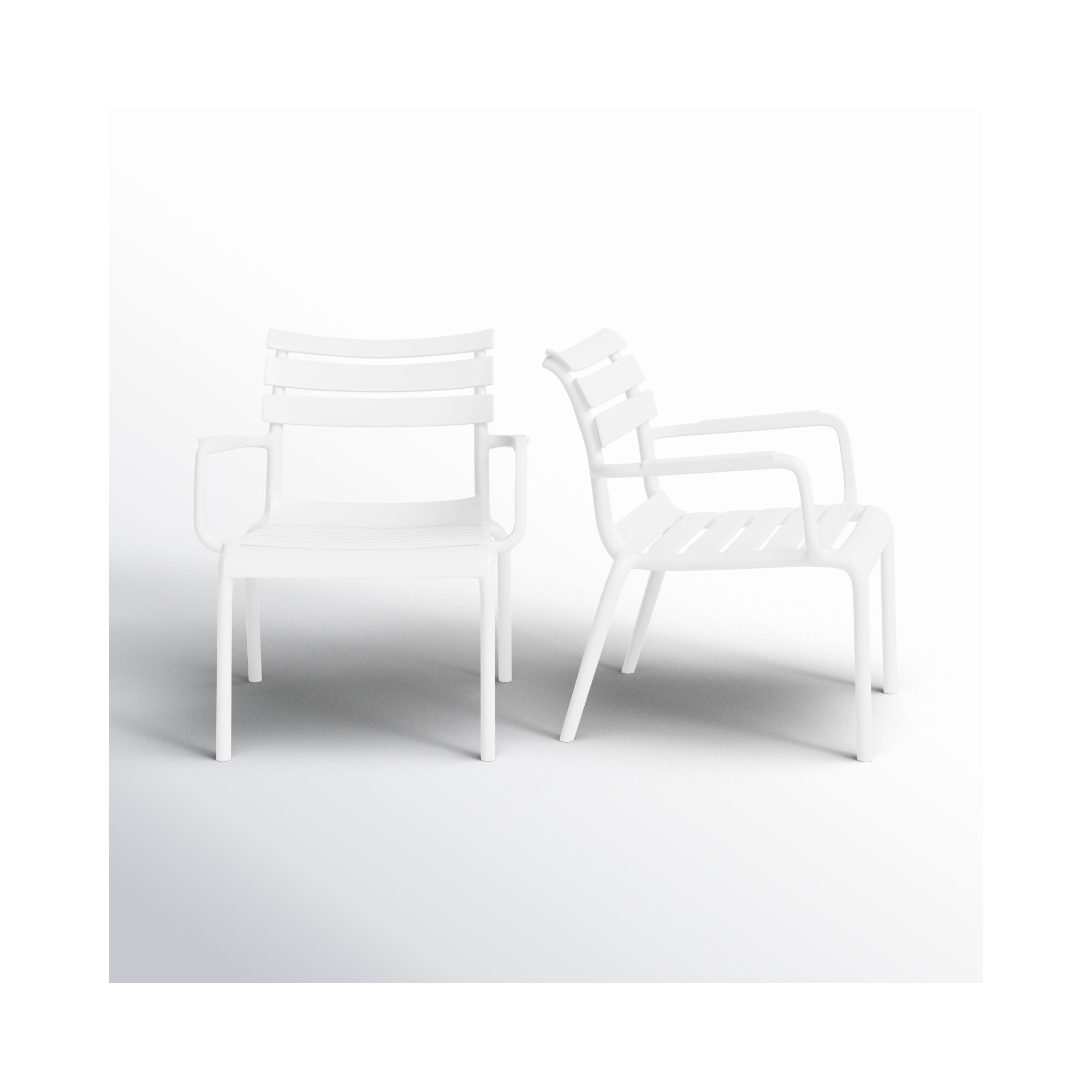 Paris Outdoor Club Chair, White