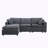 Upholstered L-Shaped Sectional Reversible-1409081835