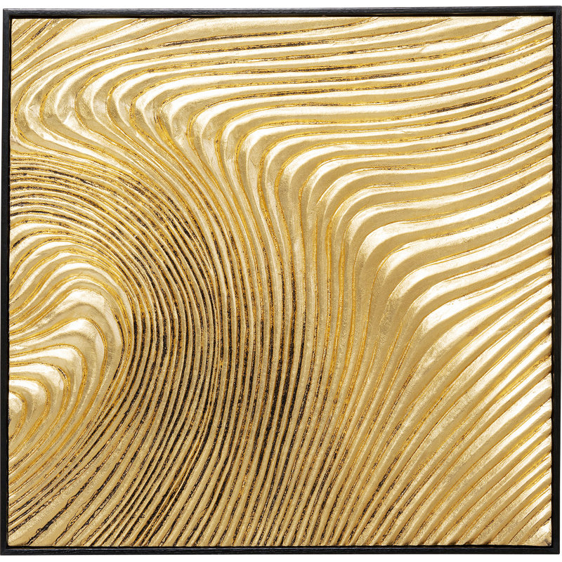 Wave Gold - 2 Piece Single Picture Frame Illustration