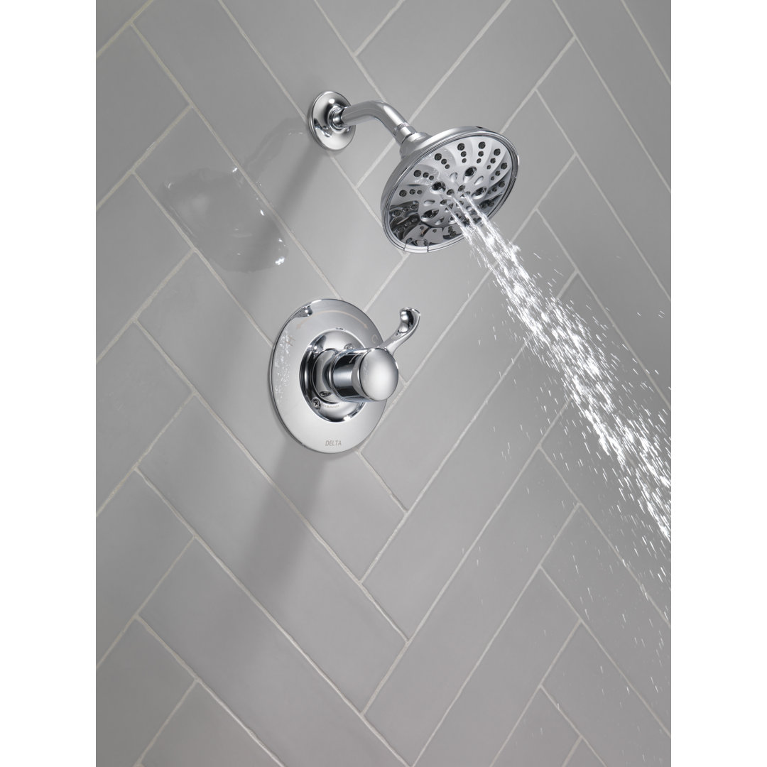 Esato Shower Faucet with Rough-in Valve and H2Okinetic Technology Delta 