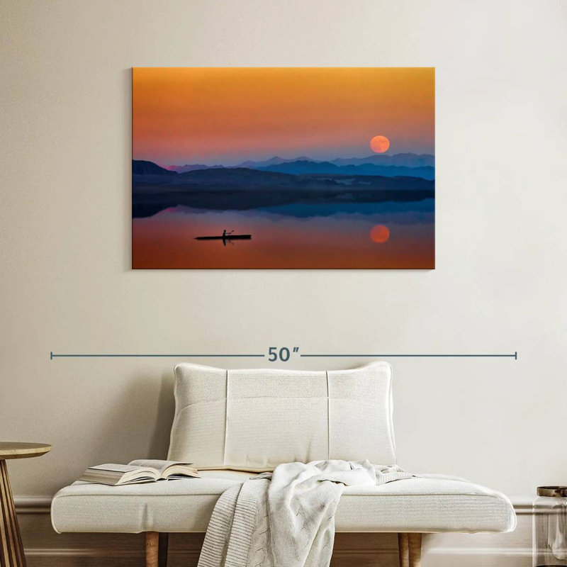 Gillard Sunset Rowboat, 26" H x 39" W