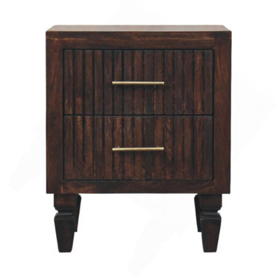 Wood Belmont 2 Drawer Nightstand