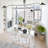 Ibraheim 3 - Light Dimmable Sputnik Modern Linear Chandelier