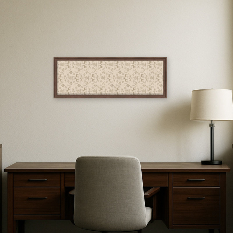 Rangement mural encadré en tissu, H 38 po x l 14 po