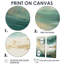 «Gold and Green Soft Wave Fusion - Abstract Shapes», art mural-2098027023-2098027017-2098027018