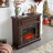 Electric Fireplace With Mantel,Fireplace Mantel Surround With 23" Fireplace Insert, Adjustable Flame, Remote Control, 41.34"W*14"D*40"H-1488192747