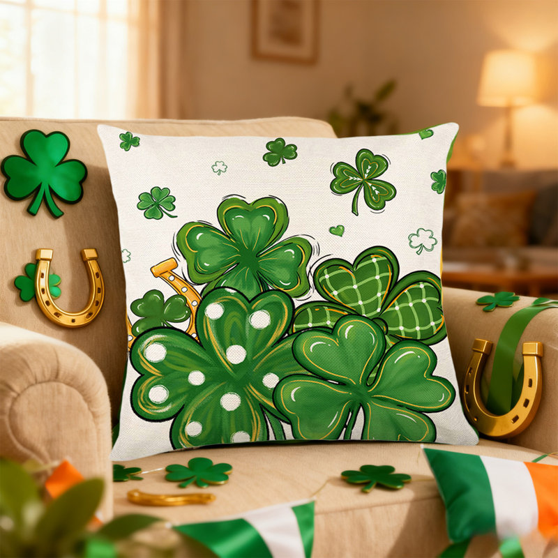 Coussins pour appui-tête de lit St. Patrick's Day, C