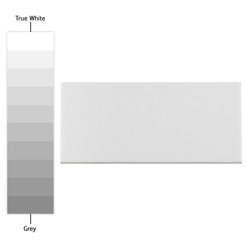 Revival 7.8" x 3.5" Bullnose Ceramic Tile Trim in White