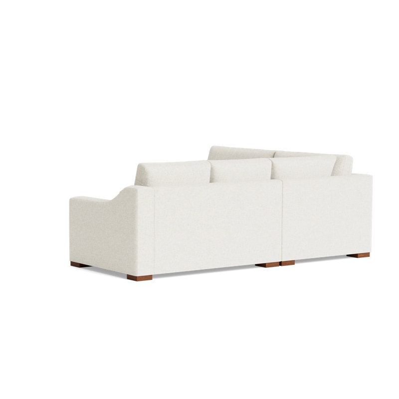 Lucca Sectional, Performance Weave - Natural, Left Hand Facing