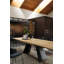 Icaro Table with Extendable Rectangular Top and Wooden Base