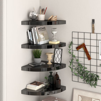Wall Corner Shelf Floating Corner Shelf Wall Mounted Display Shelf